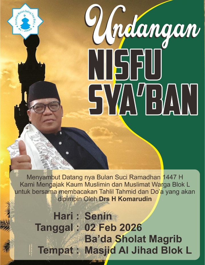 Kegiatan Nisfu Sya’ban Menyambut Bulan Suci Ramadhan 1447 H